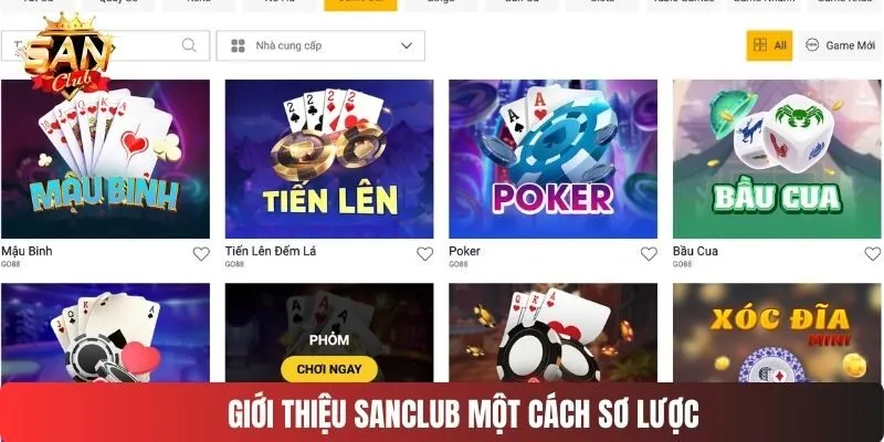 Giới thiệu SANCLUB một cách sơ lược