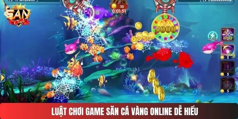 Luật chơi game săn cá vàng online dễ hiểu